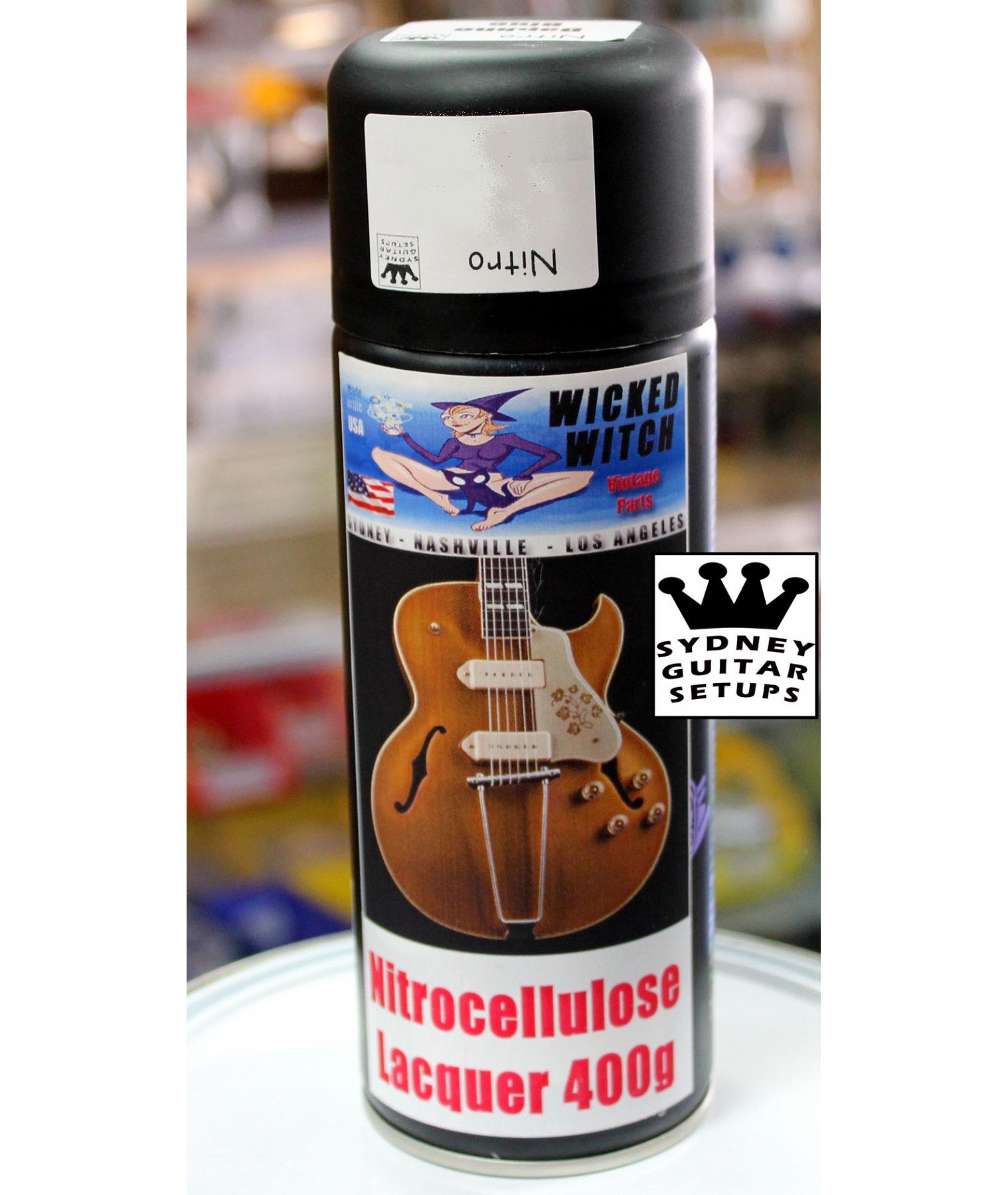 Candy apple red nitrocellulose store guitar paint kit